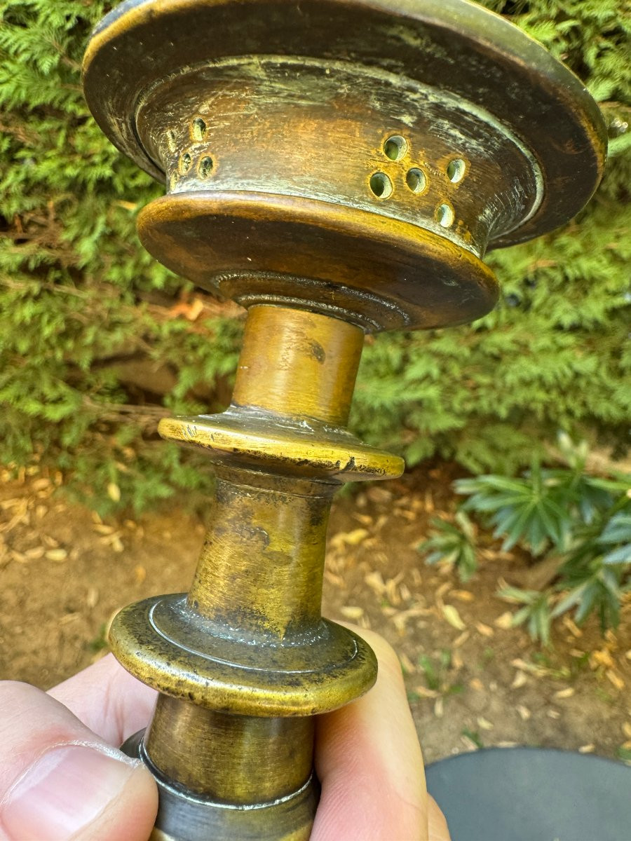 Bronze Candlestick - Gothic Candlestick - Circa 1550 - Europe - Haute époque-photo-5