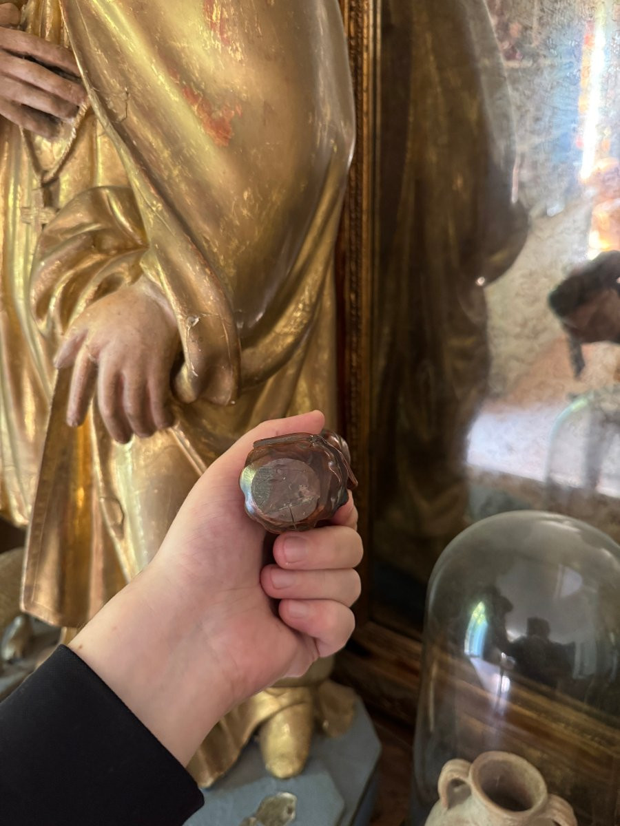 Museum – Figurative Match Holder – Woman With An Apron – Anthropomorphic Sculpture – Folk Art-photo-4