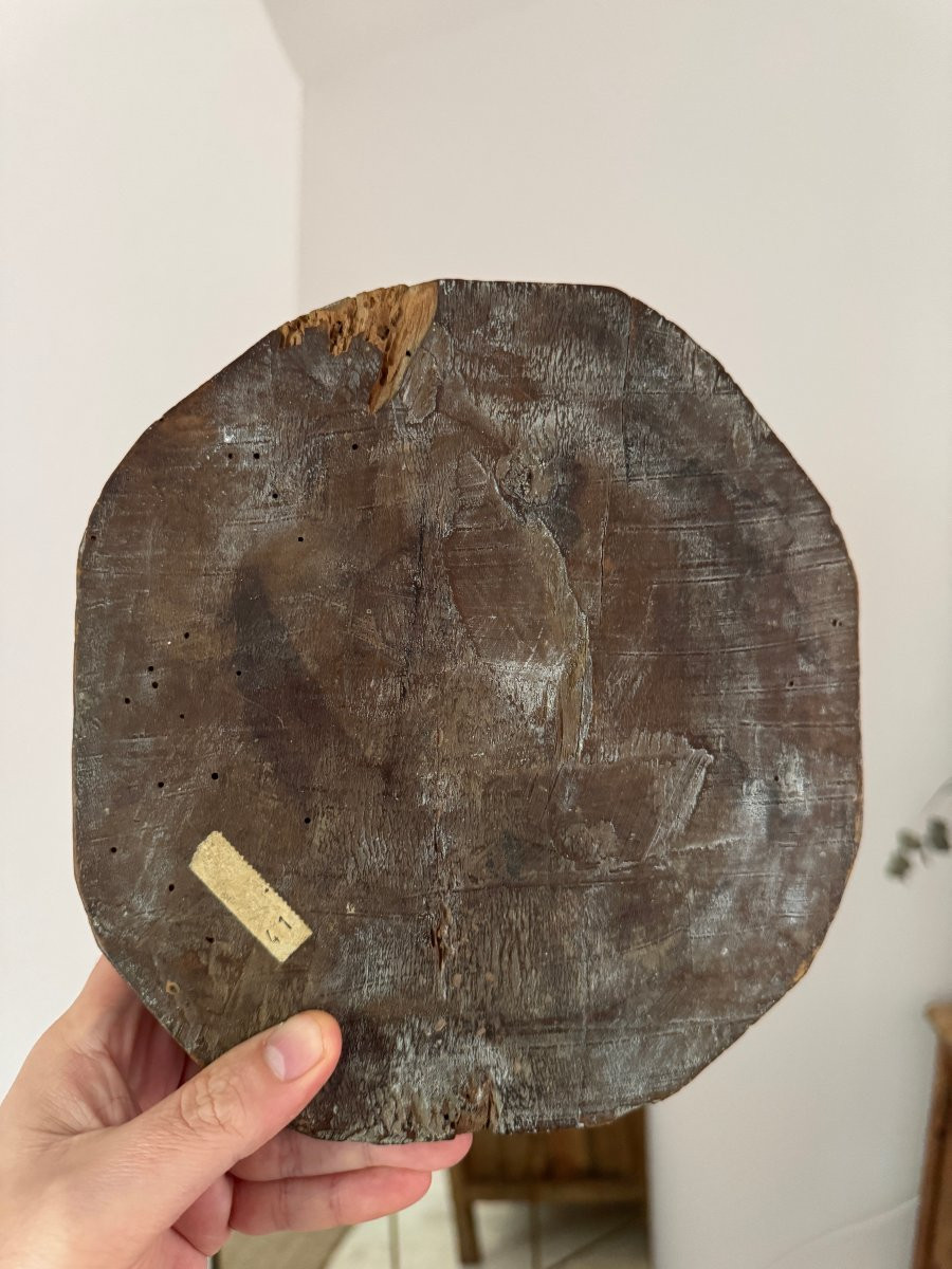 Matrice d&rsquo;impression &ndash; H&eacute;raldique &ndash; Art Populaire &ndash; Xylographie &ndash; Haute &Eacute;poque &ndash; Curiosit&eacute;-photo-2