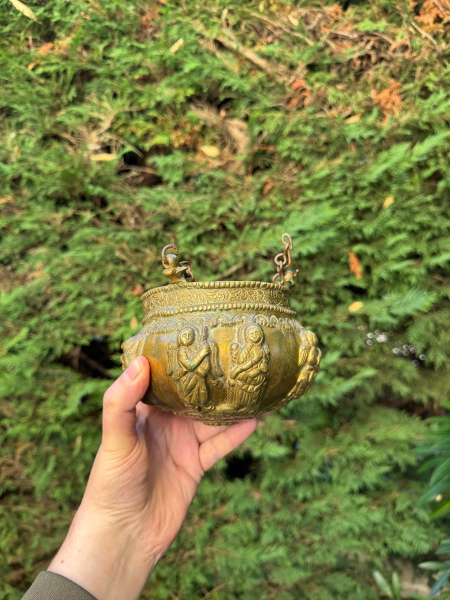 Museum – Censer – Scenes From The Life Of Christ – Gilded Bronze – Byzantine – Late Period -photo-4