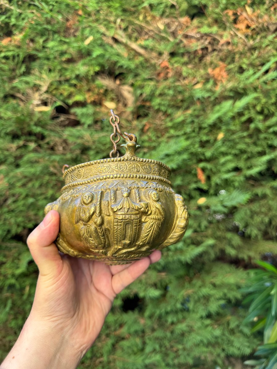 Museum – Censer – Scenes From The Life Of Christ – Gilded Bronze – Byzantine – Late Period -photo-4