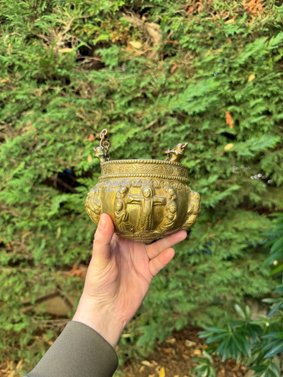 Museum – Censer – Scenes From The Life Of Christ – Gilded Bronze – Byzantine – Late Period -photo-3