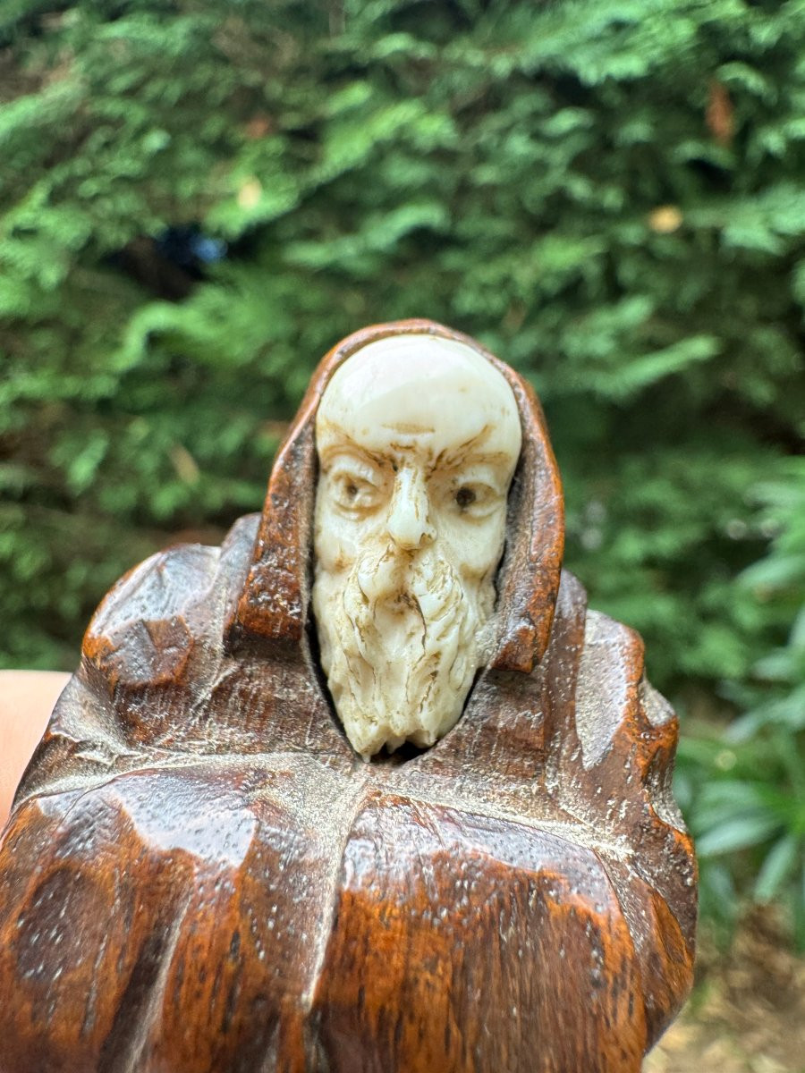 Erotica, Curiosa – Figurine de moine – anticléricale – Art populaire - curé lubrique – France-photo-3