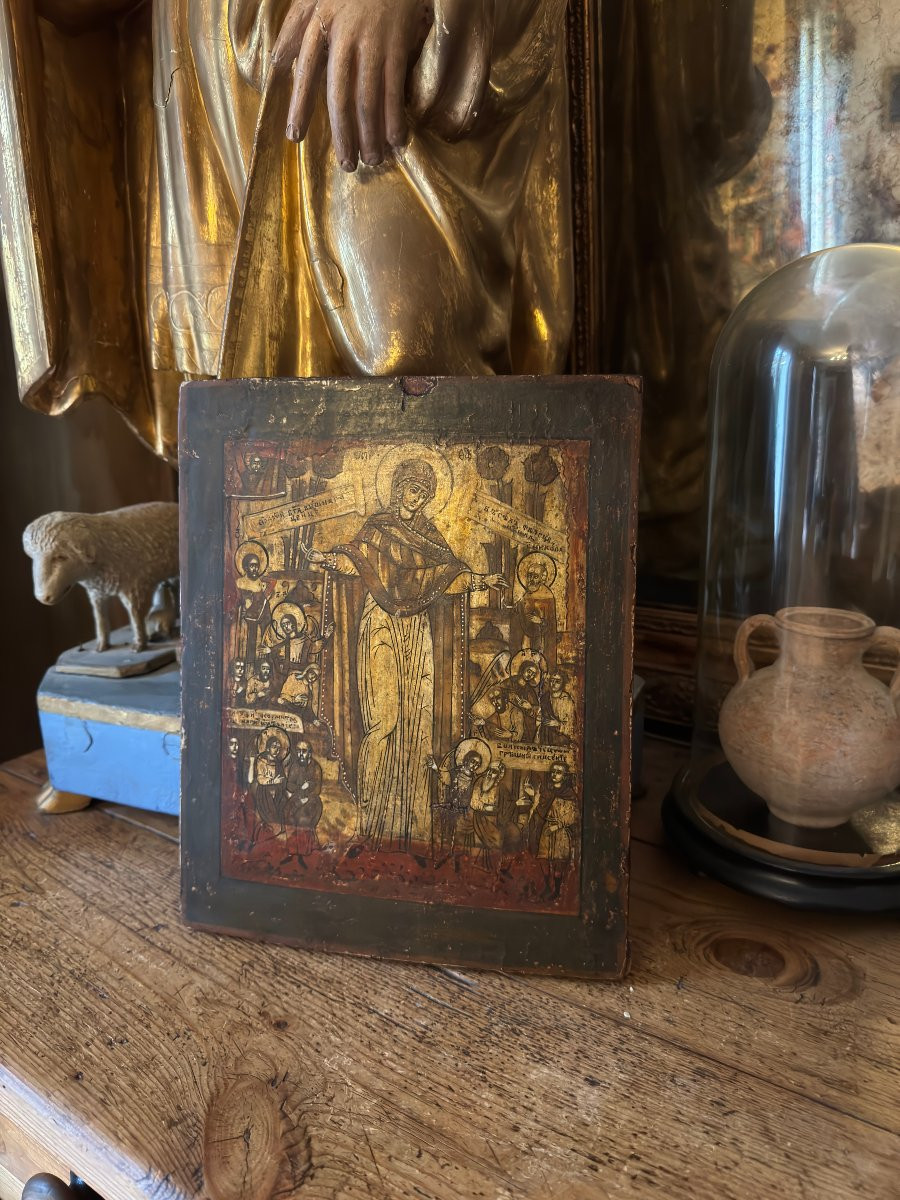 Russian Orthodox Icon – Our Lady “joy Of The Afflicted” – Icon Of Consolation - Icon-photo-2