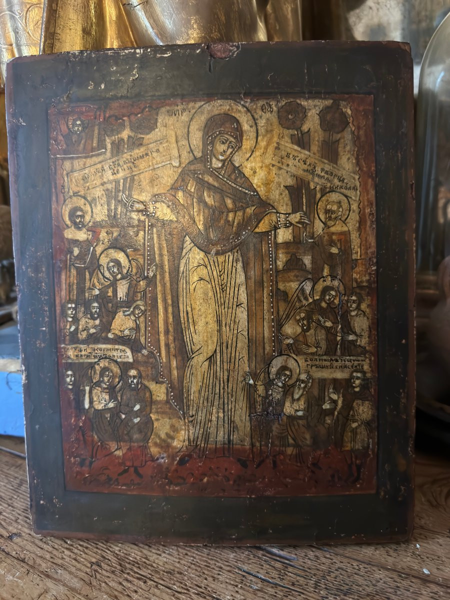 Russian Orthodox Icon – Our Lady “joy Of The Afflicted” – Icon Of Consolation - Icon-photo-3