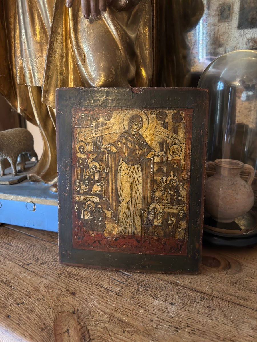 Russian Orthodox Icon – Our Lady “joy Of The Afflicted” – Icon Of Consolation - Icon-photo-6