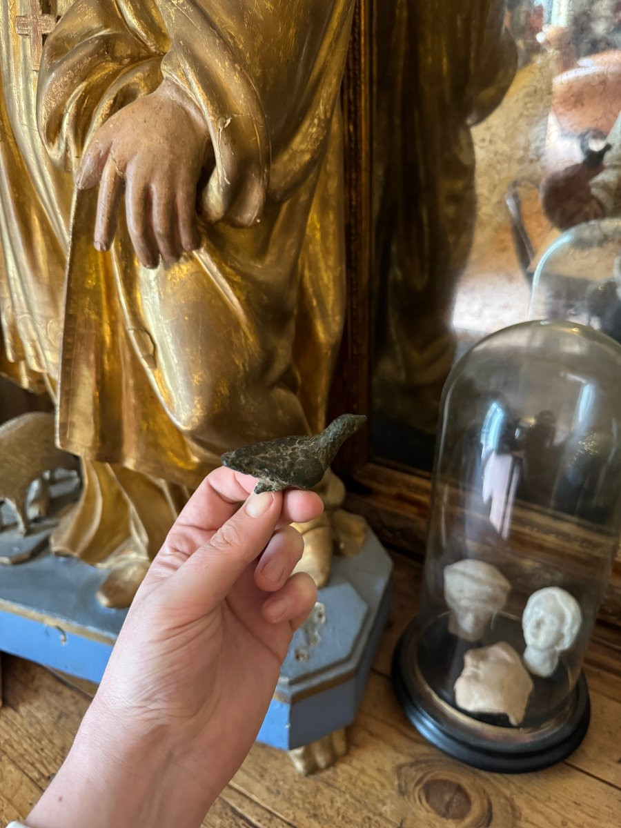 Artefact – Antiquité – Statuette d’aigle en bronze – Empire romain – Archéologie - Bronze-photo-3