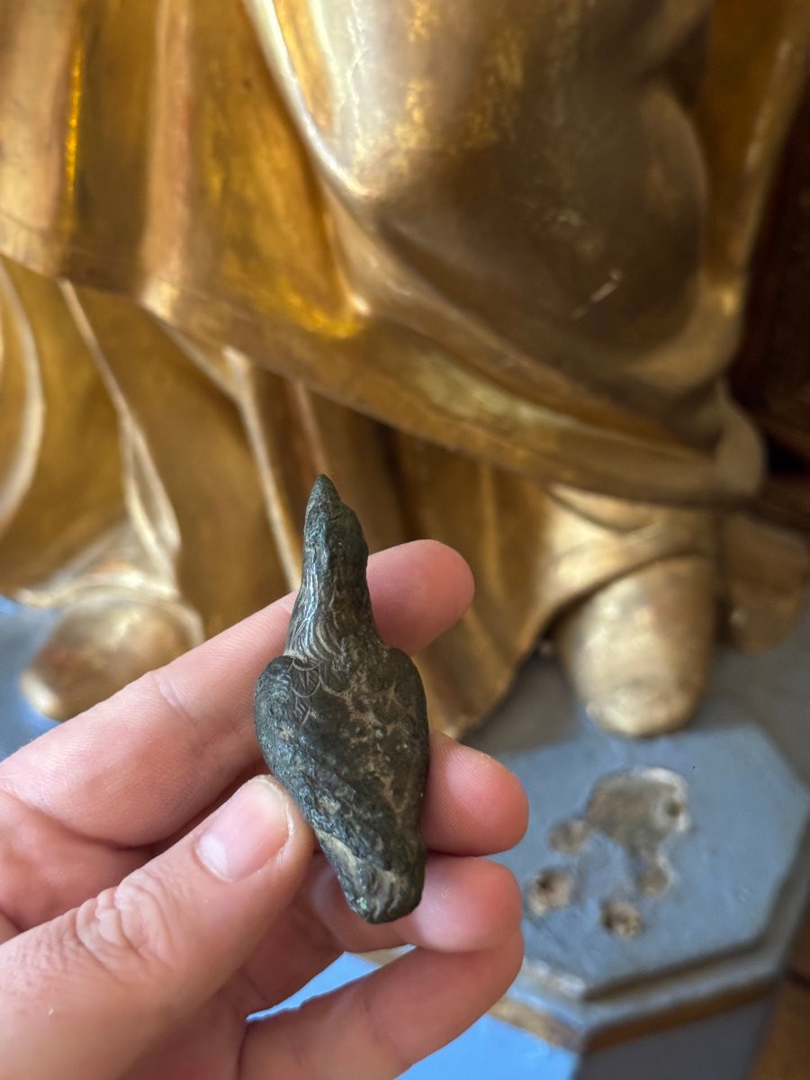 Artefact – Antiquité – Statuette d’aigle en bronze – Empire romain – Archéologie - Bronze-photo-2