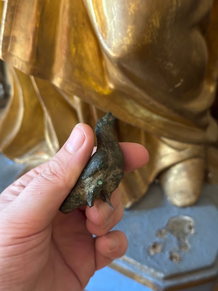 Artefact – Antiquité – Statuette d’aigle en bronze – Empire romain – Archéologie - Bronze-photo-5