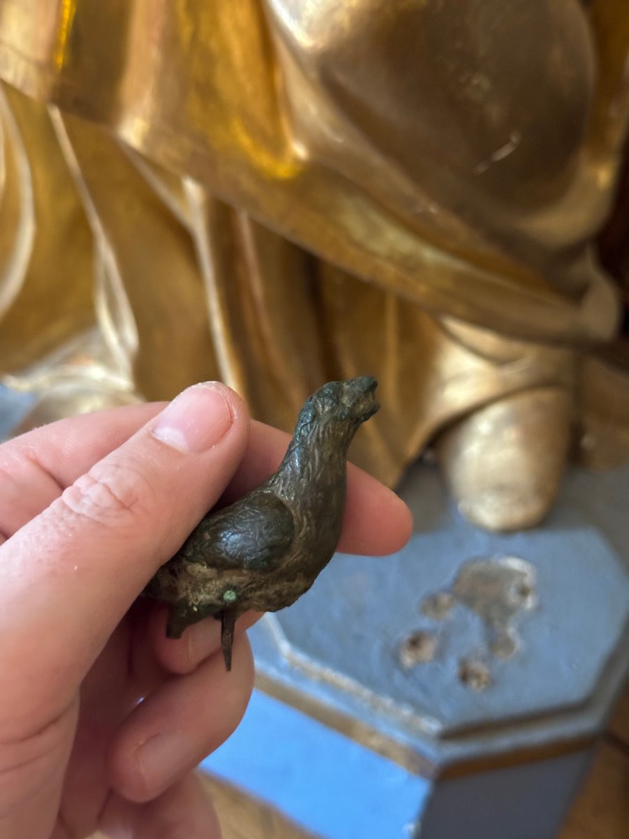 Artefact – Antiquité – Statuette d’aigle en bronze – Empire romain – Archéologie - Bronze-photo-6