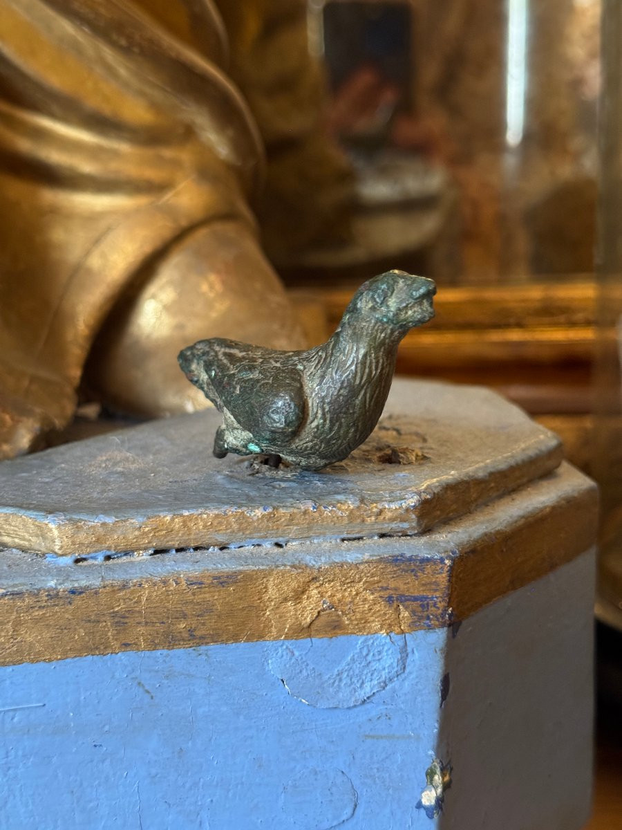 Artefact – Antiquité – Statuette d’aigle en bronze – Empire romain – Archéologie - Bronze-photo-7