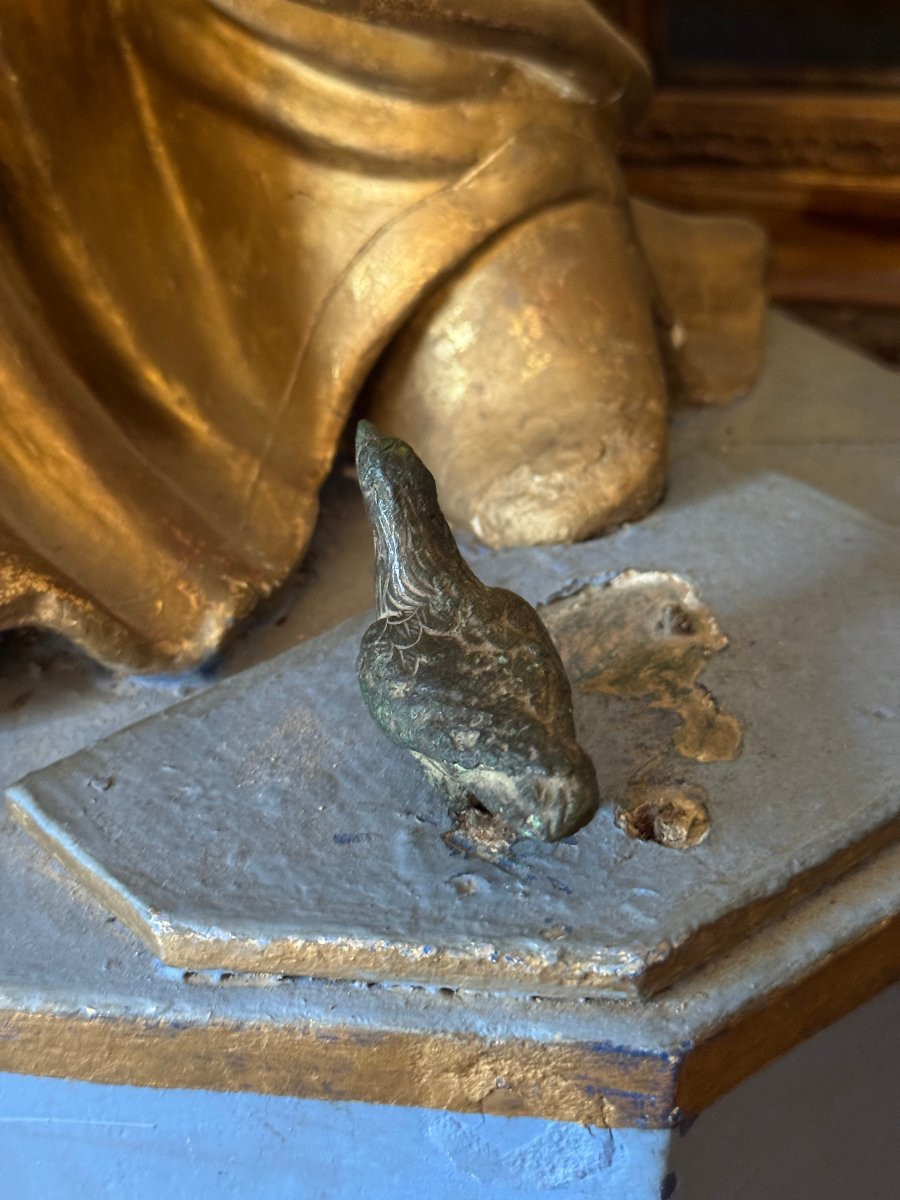 Artefact – Antiquité – Statuette d’aigle en bronze – Empire romain – Archéologie - Bronze-photo-8