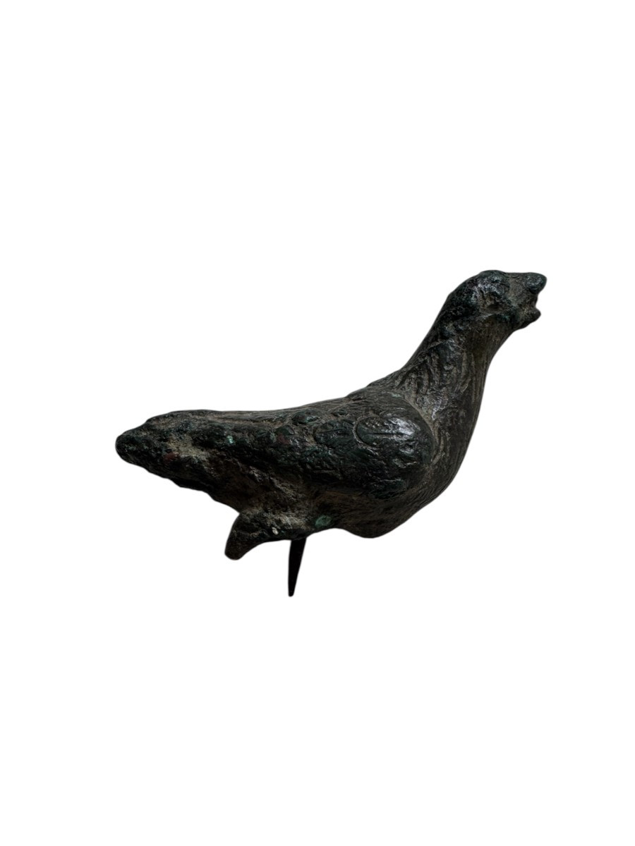 Artefact – Antiquité – Statuette d’aigle en bronze – Empire romain – Archéologie - Bronze