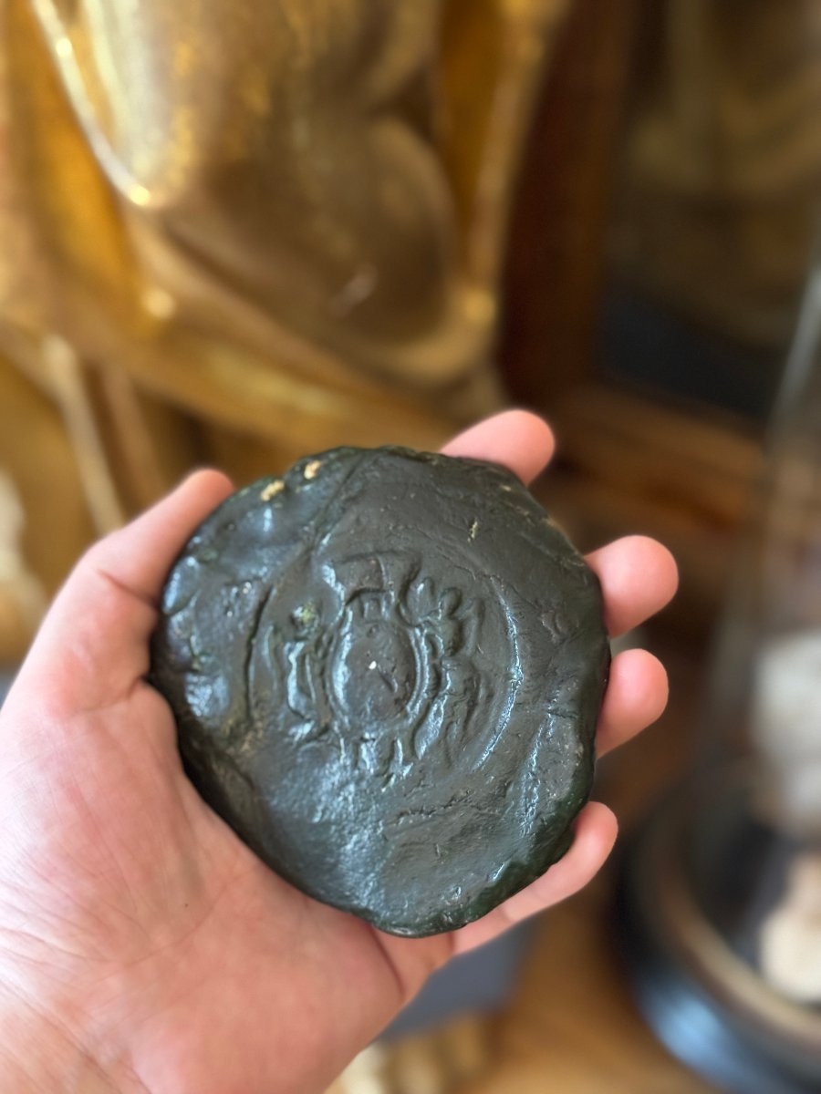 Sceau royal &ndash; Sigillographie &ndash; Louis XV &ndash; Roi de France &ndash; Ancien R&eacute;gime - Sceau Royal en cire-photo-1