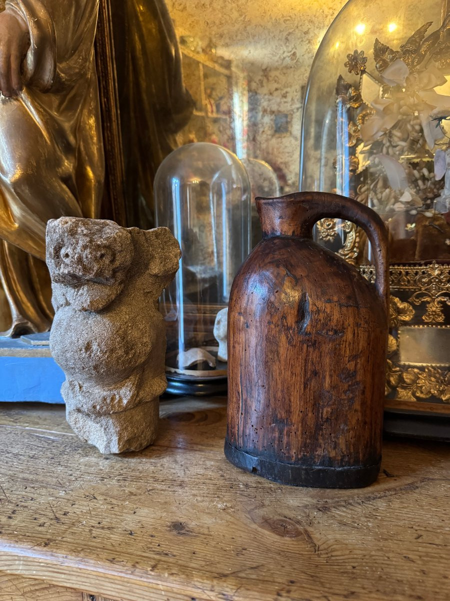 Fragment - Sculpture m&eacute;di&eacute;vale &ndash; Statuaire, cr&eacute;ature &ndash; Bestiaire &ndash; Cocatrix &ndash; Haute &Eacute;poque-photo-7