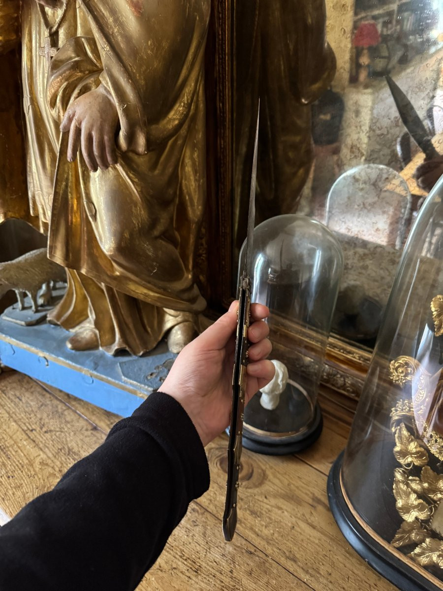 Grand couteau ancien – Grand Navaja français – Thiers – Coutellerie-photo-4