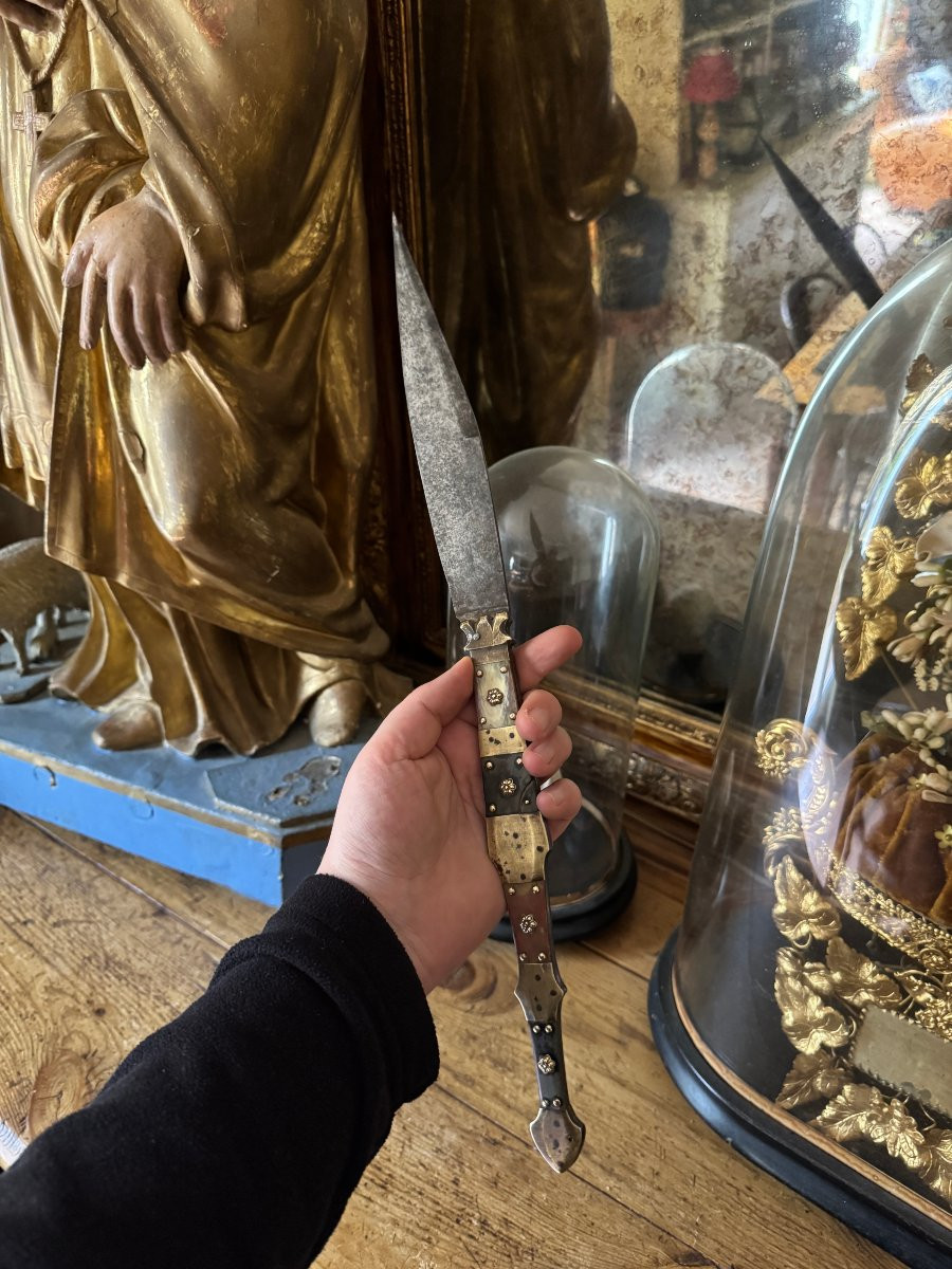 Grand couteau ancien – Grand Navaja français – Thiers – Coutellerie-photo-6