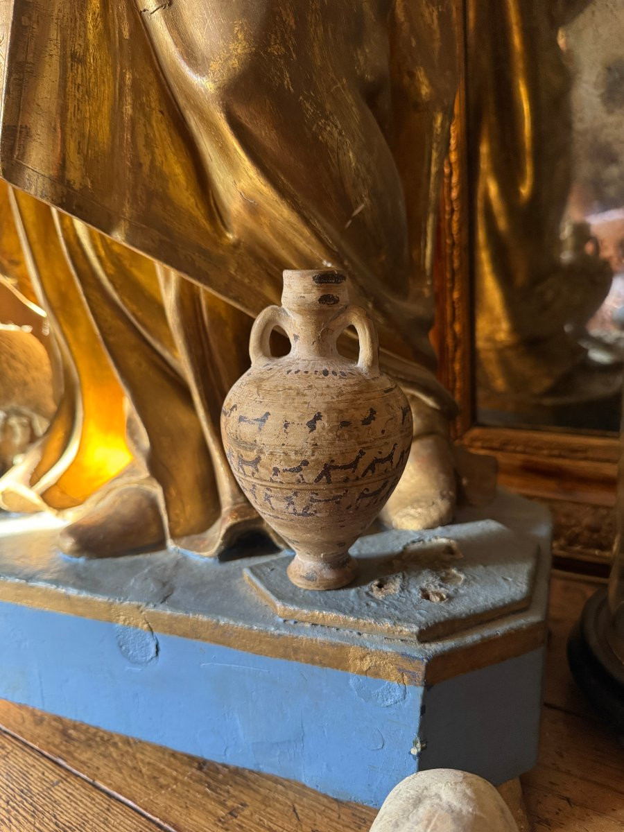 Artefact &ndash; Antiquit&eacute; &ndash; Amphorisque en terre cuite &ndash; Corinthe &ndash; Art grec archa&iuml;que &ndash; Arch&eacute;ologie-photo-5