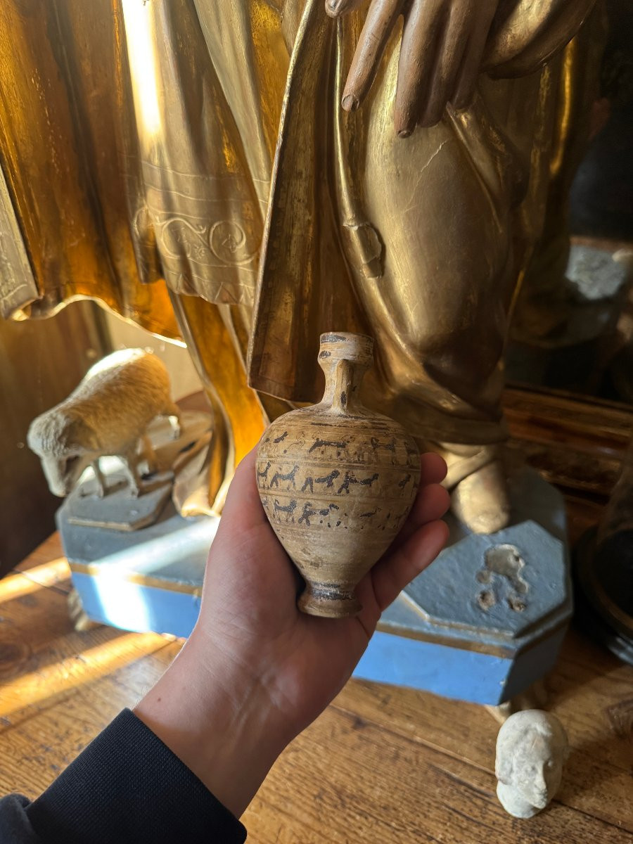 Artefact &ndash; Antiquit&eacute; &ndash; Amphorisque en terre cuite &ndash; Corinthe &ndash; Art grec archa&iuml;que &ndash; Arch&eacute;ologie-photo-7