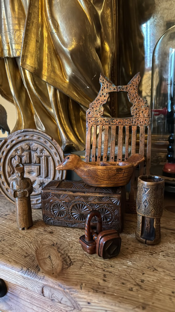 Erotica, Curiosa – Anticlerical Sculpture – Folk Art – Lustful Priest – France-photo-2