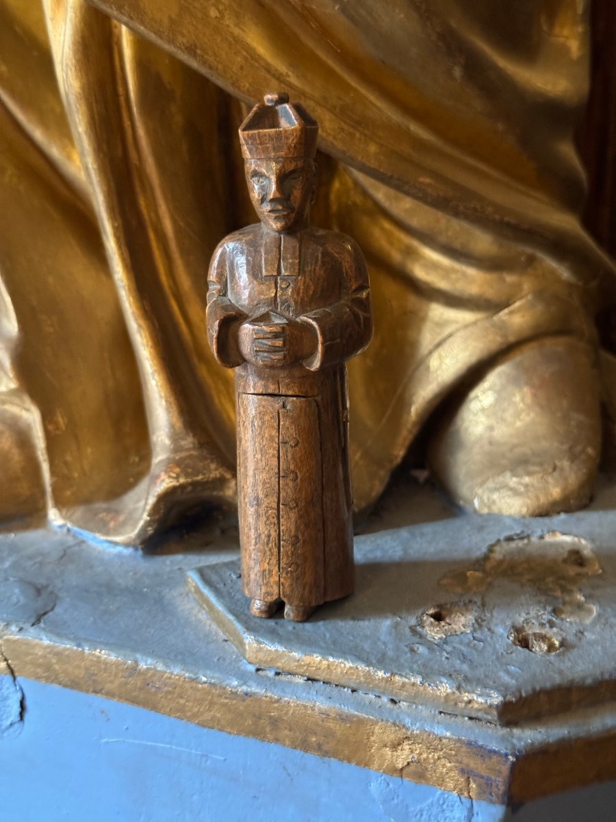 Erotica, Curiosa – Anticlerical Sculpture – Folk Art – Lustful Priest – France-photo-3