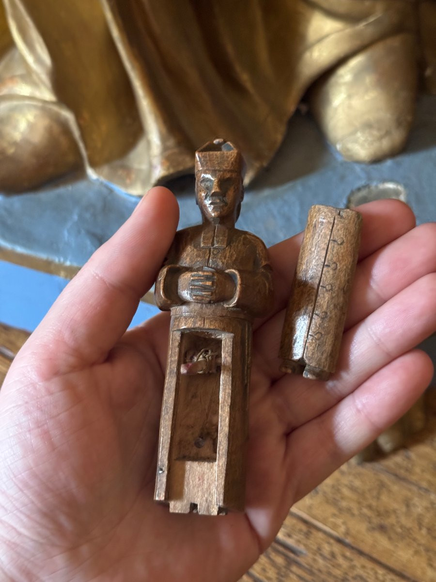 Erotica, Curiosa – Anticlerical Sculpture – Folk Art – Lustful Priest – France-photo-3