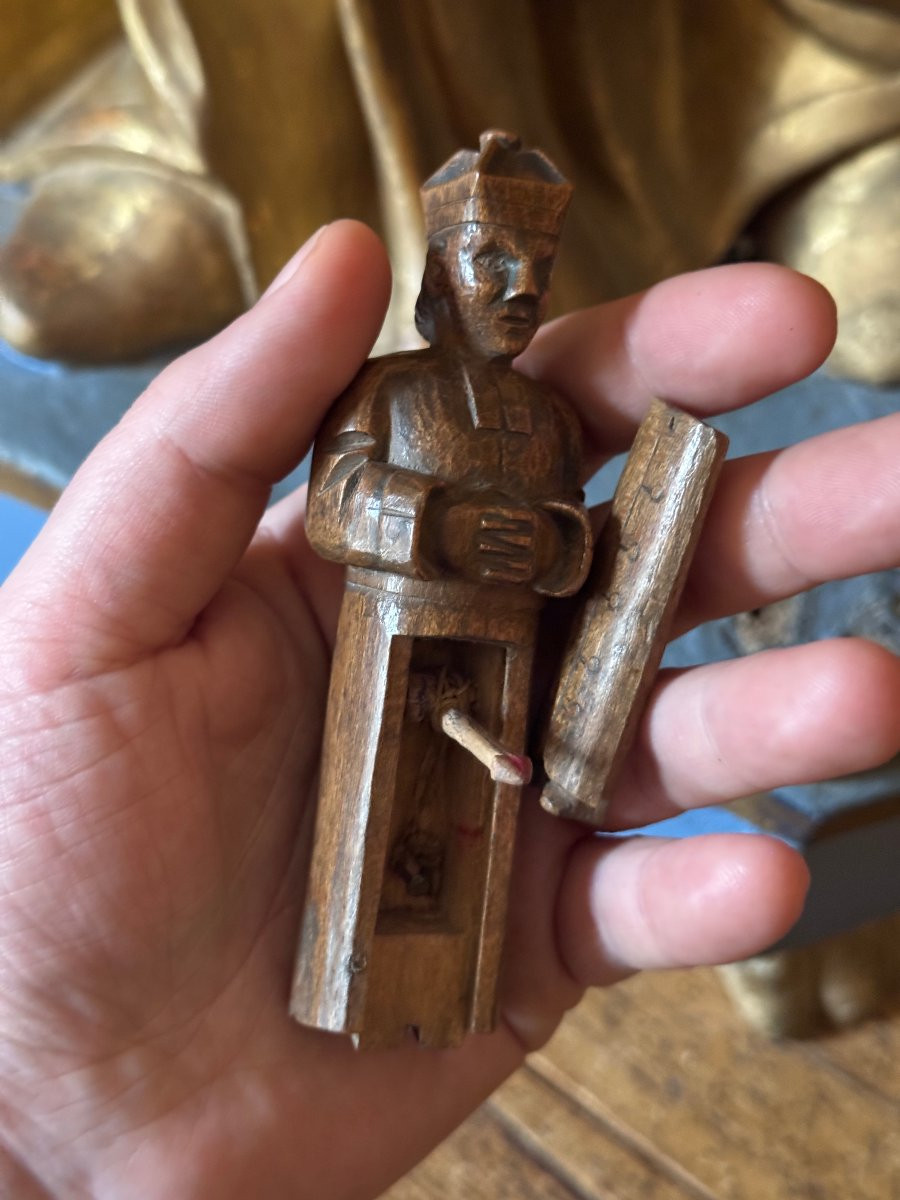 Erotica, Curiosa – Anticlerical Sculpture – Folk Art – Lustful Priest – France-photo-4