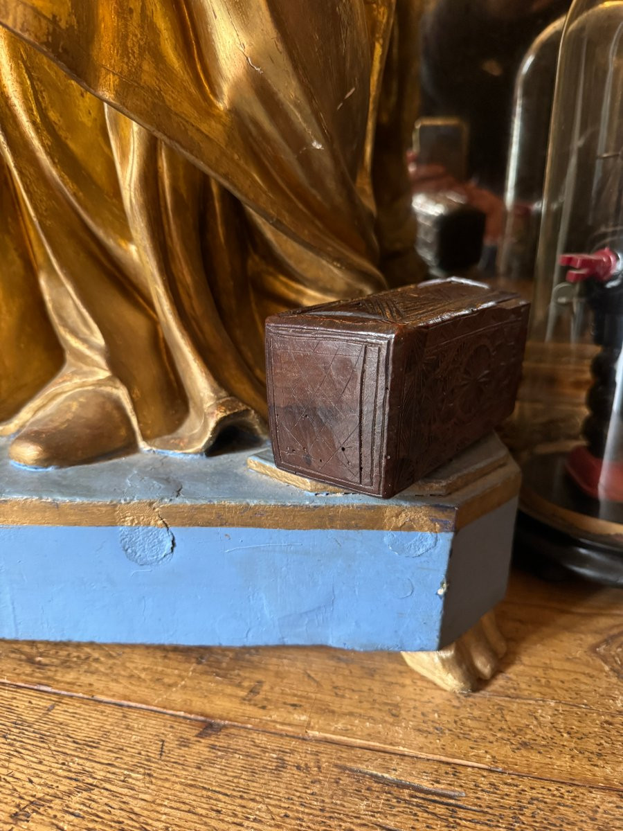 Small Knife-carved Box – Lacemaker's Box – Love Box – Folk Art-photo-4