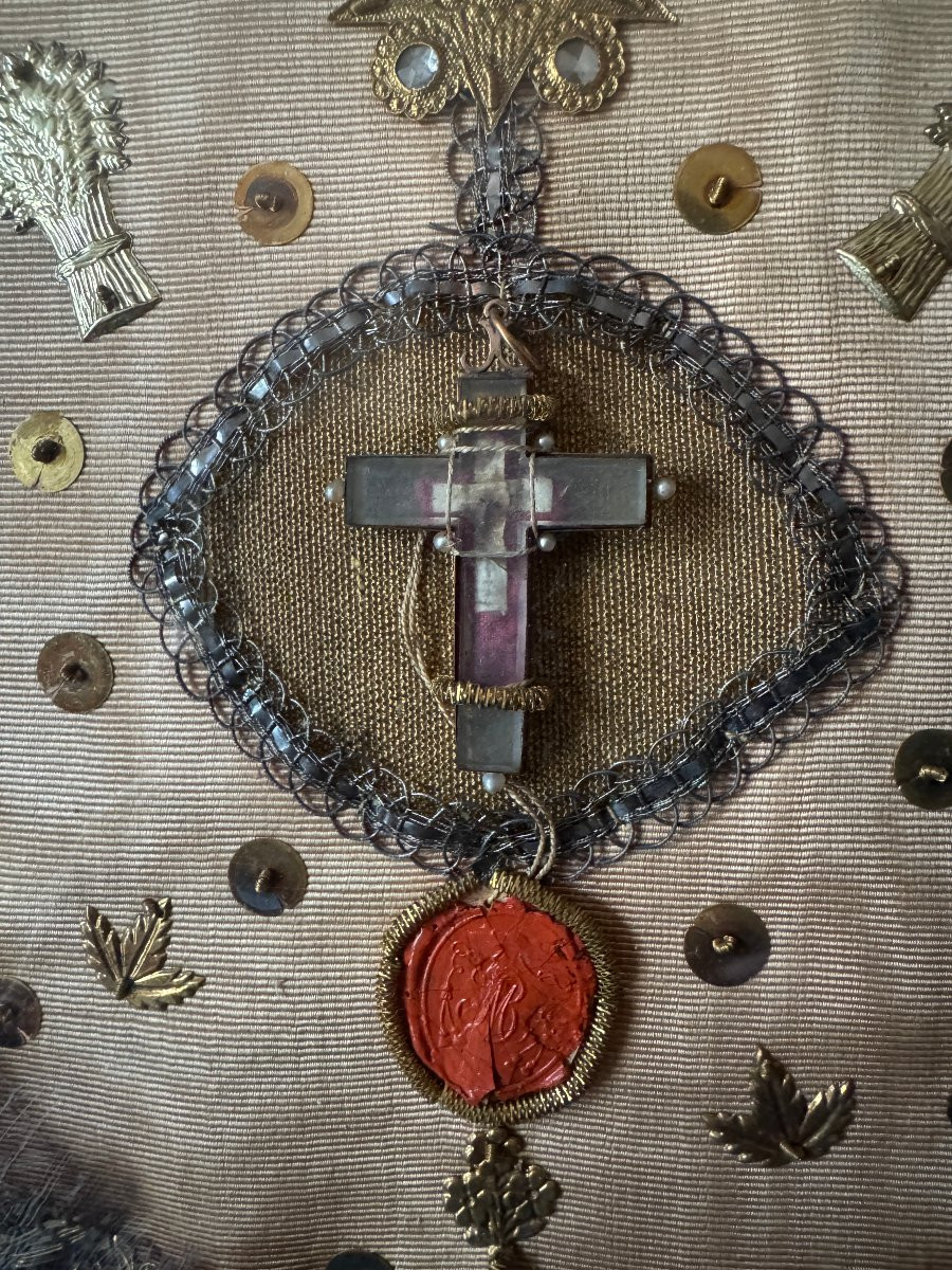 Reliquary – True Cross Of Our Lord Jesus Christ – Rock Crystal Relic-photo-3