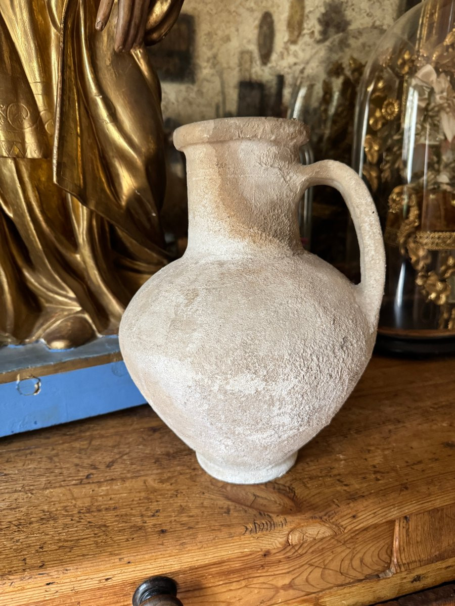 Artifact – Antiquity – Yellow Pottery Wheel-handled Jug – Archaeology-photo-1