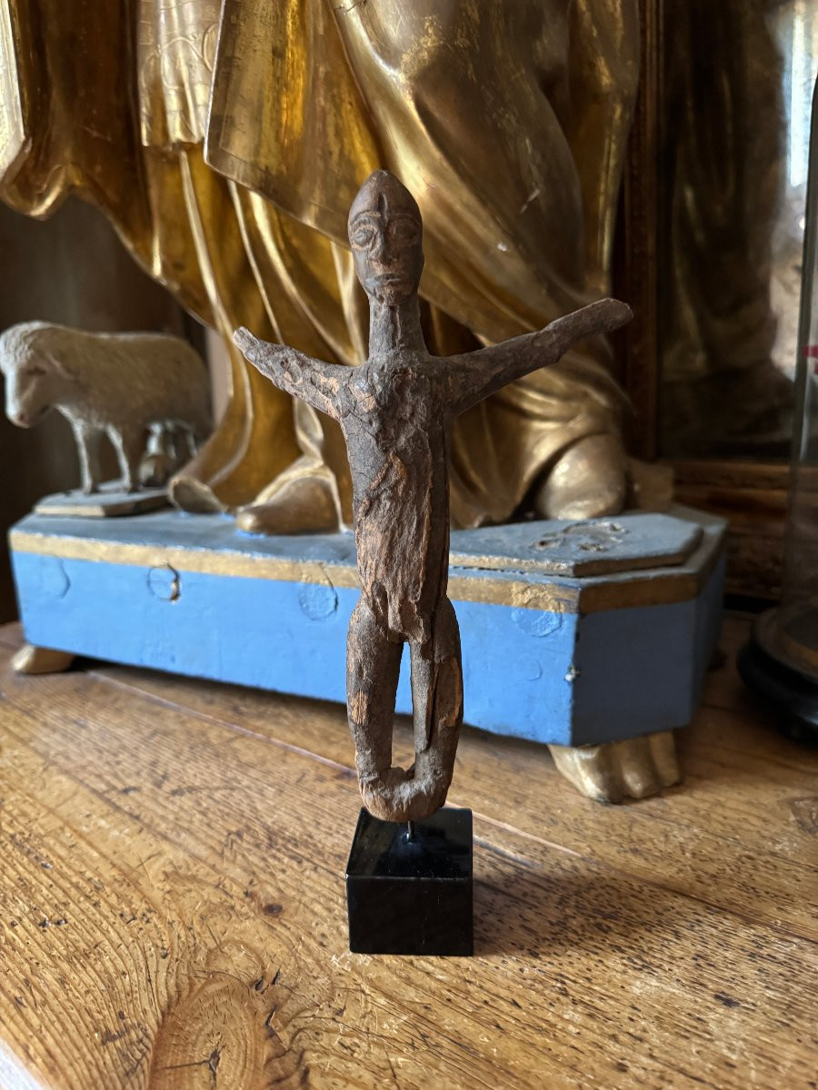 African Art - Ancient Sanctuary Sculpture - Primitive Art - Bateba Ti Puo - Lobi - Fetish-photo-3