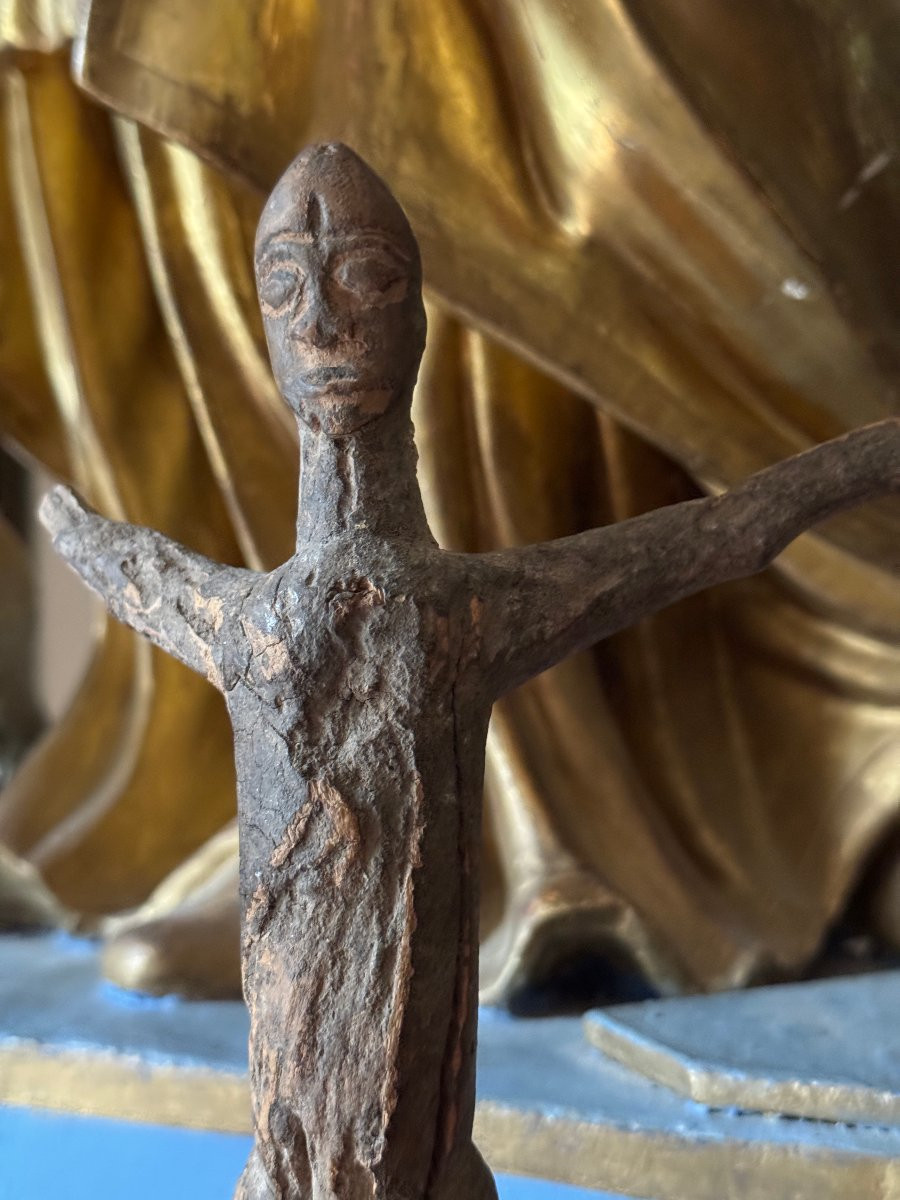 African Art - Ancient Sanctuary Sculpture - Primitive Art - Bateba Ti Puo - Lobi - Fetish-photo-3