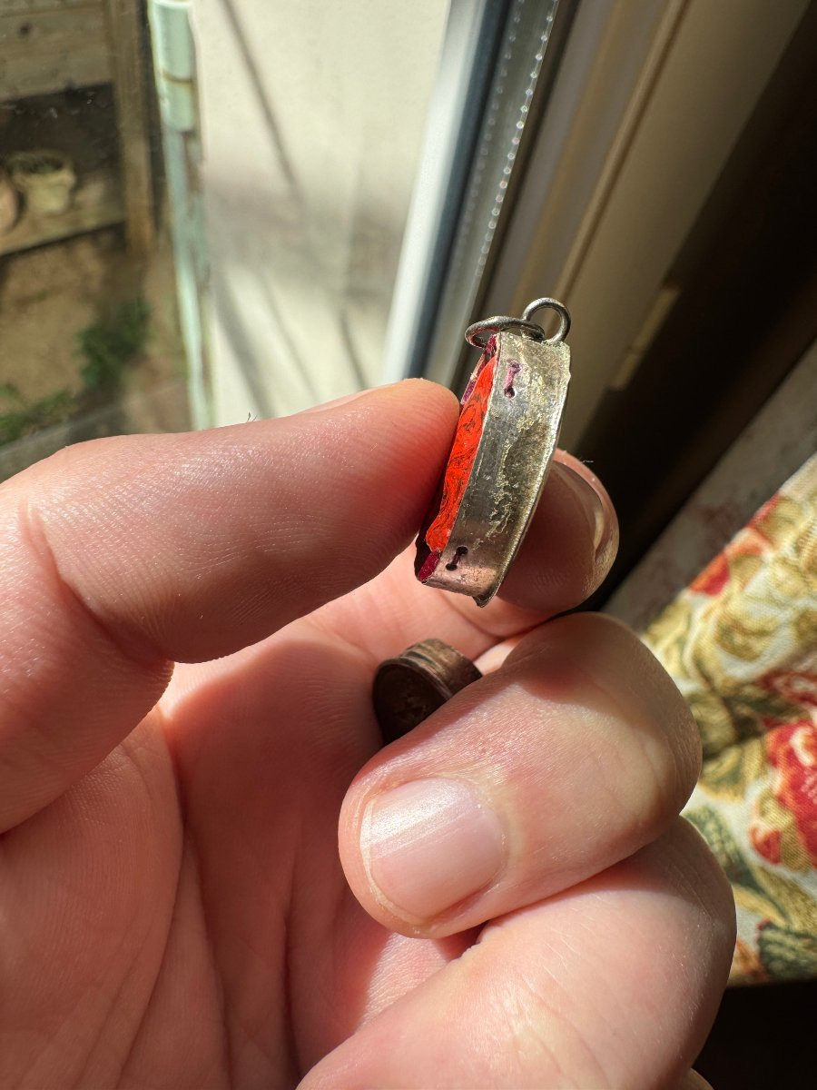 Reliquaire – Reliquaire de la Vraie Croix – Argent massif – France-photo-4