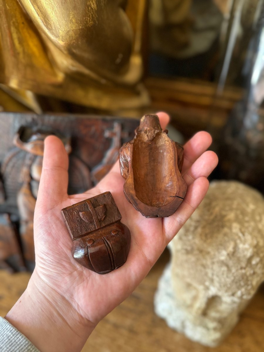 Mus&eacute;e - Tabati&egrave;re anthropomorphe &ndash; Grognard assis &ndash; Art populaire &ndash; Travail de bagnard -photo-5