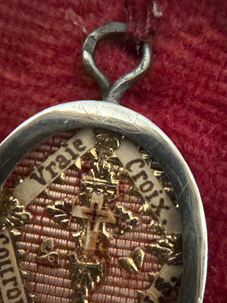 Reliquary - Relic Of The True Cross And The Holy Crown Of Thorns - Sterling Silver-photo-5