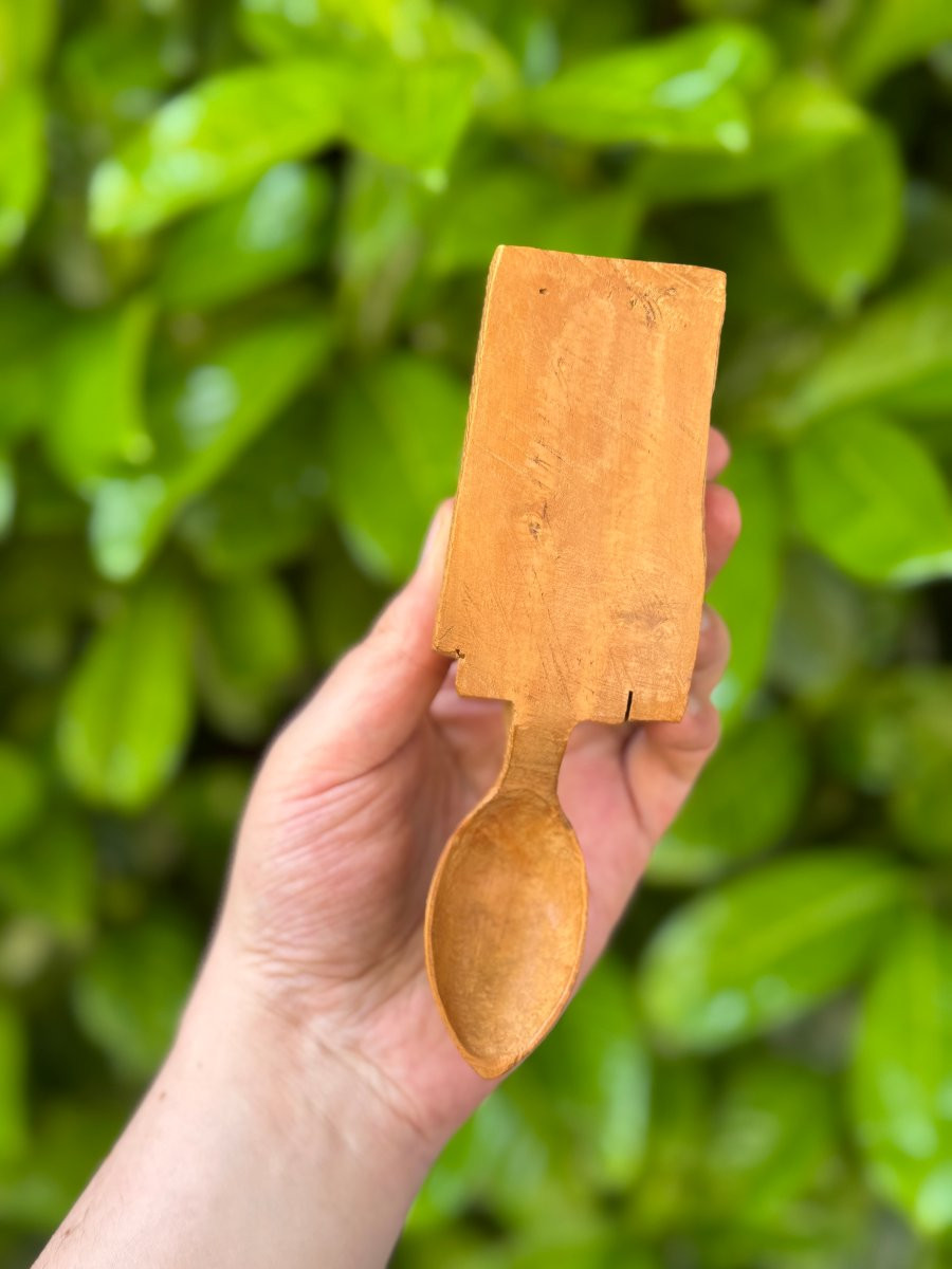  Curiosity - Wooden Spoon - An Everyday Object With An Interrupted Gesture - Folk Art-photo-3