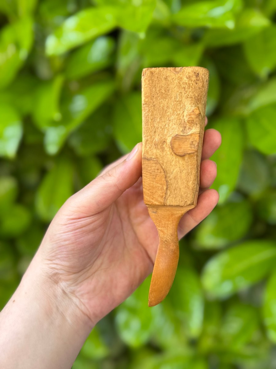  Curiosity - Wooden Spoon - An Everyday Object With An Interrupted Gesture - Folk Art-photo-2