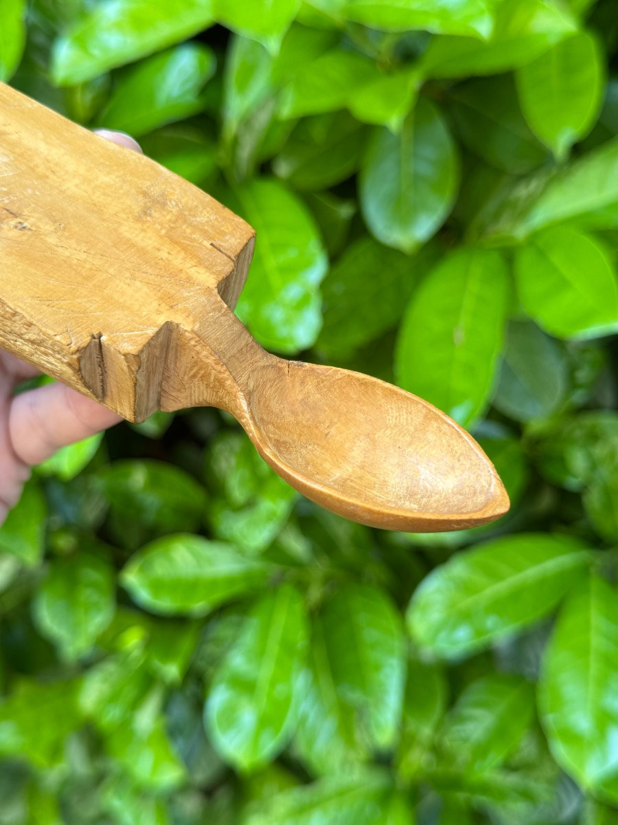  Curiosity - Wooden Spoon - An Everyday Object With An Interrupted Gesture - Folk Art-photo-4