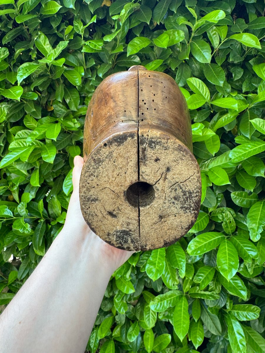 Marotte - Mannequin - Hatmaker's Head - Anthropomorphic Sculpture - Folk Art-photo-3