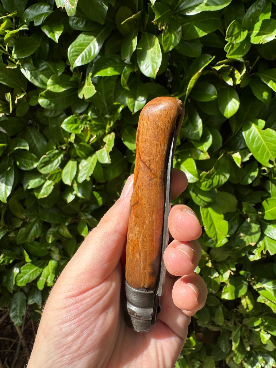 Coutellerie - Couteau Opinel sculpté - Couteau anthropomorphe – Art populaire – France-photo-1