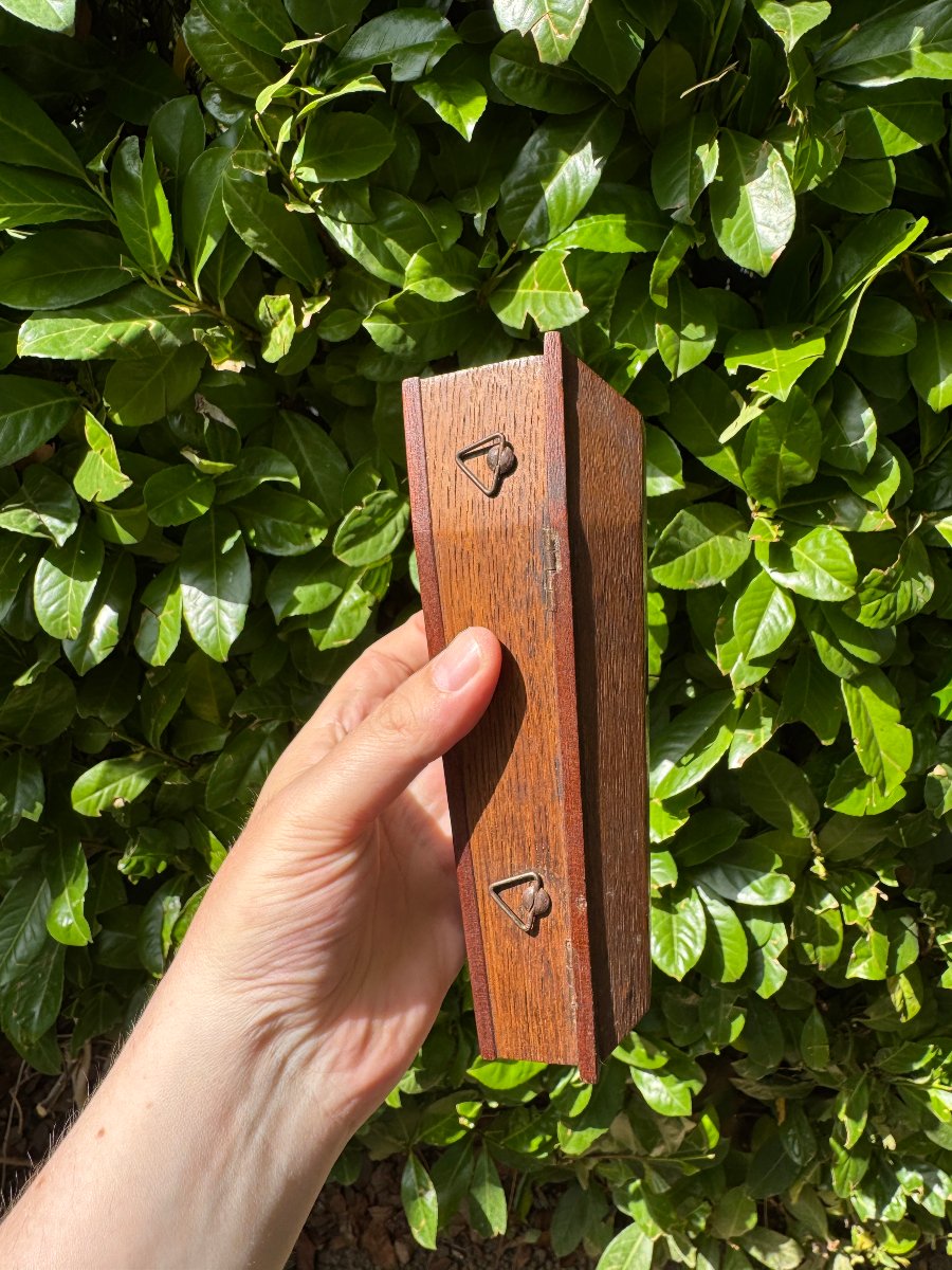 Curiosité, Mémento Mori – Père Cent en forme de cercueil – Compteur a système – art populaire-photo-2
