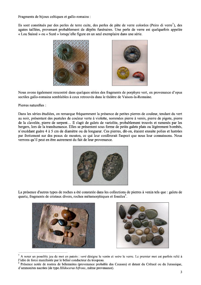 Mus&eacute;e - Curiosit&eacute; &ndash;  Pierres &agrave; venin &ndash; Talismans, M&eacute;decine, Sorcellerie - Art populaire-photo-2