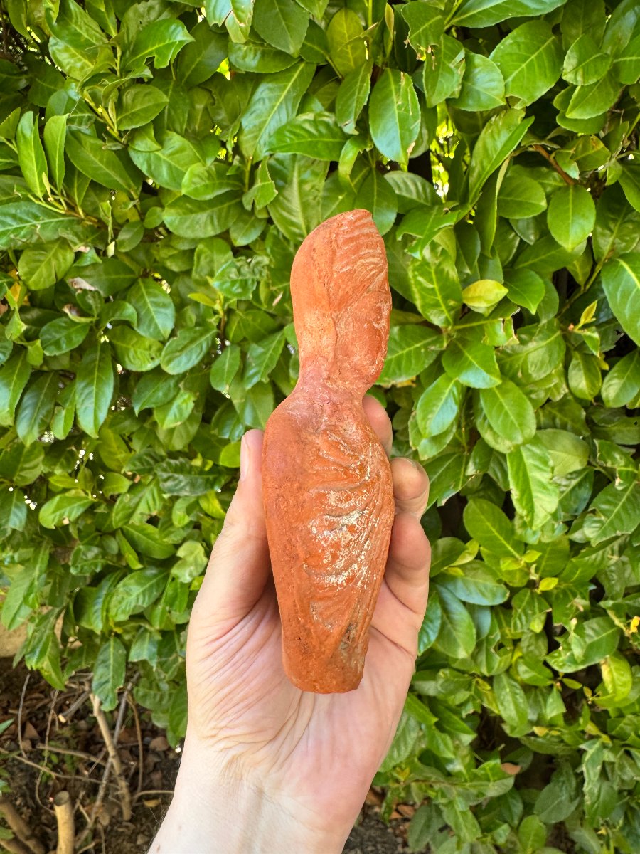 Artefact – Antiquité – Protomé Féminine Votive en Terre Cuite – Monde Grec – Archéologie-photo-2