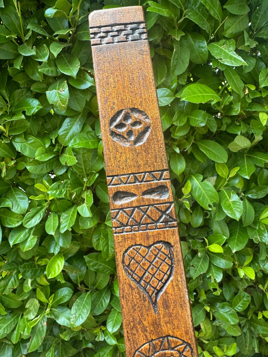 Traditional Wooden Half-aune – Lace-maker – Folk Art – Auvergne-photo-3