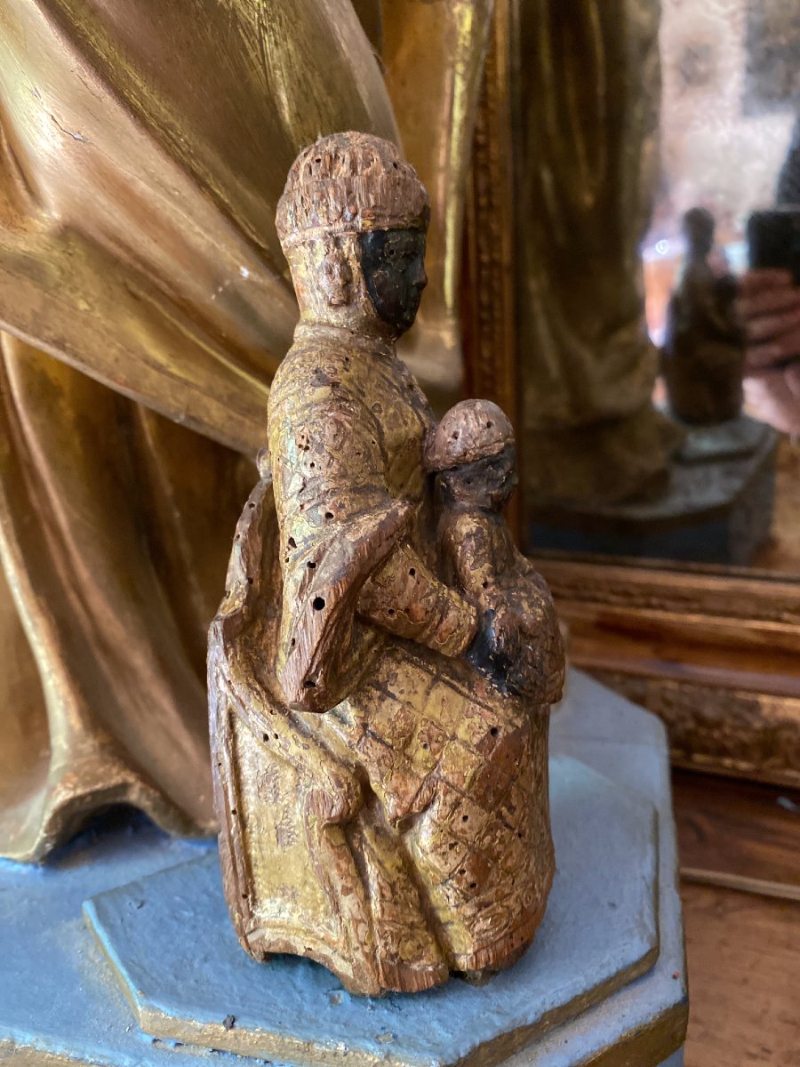 Statuaire - Vierge Noire du Puy-en-Velay, Vierge en Majesté - Haute Époque - Art Populaire-photo-2