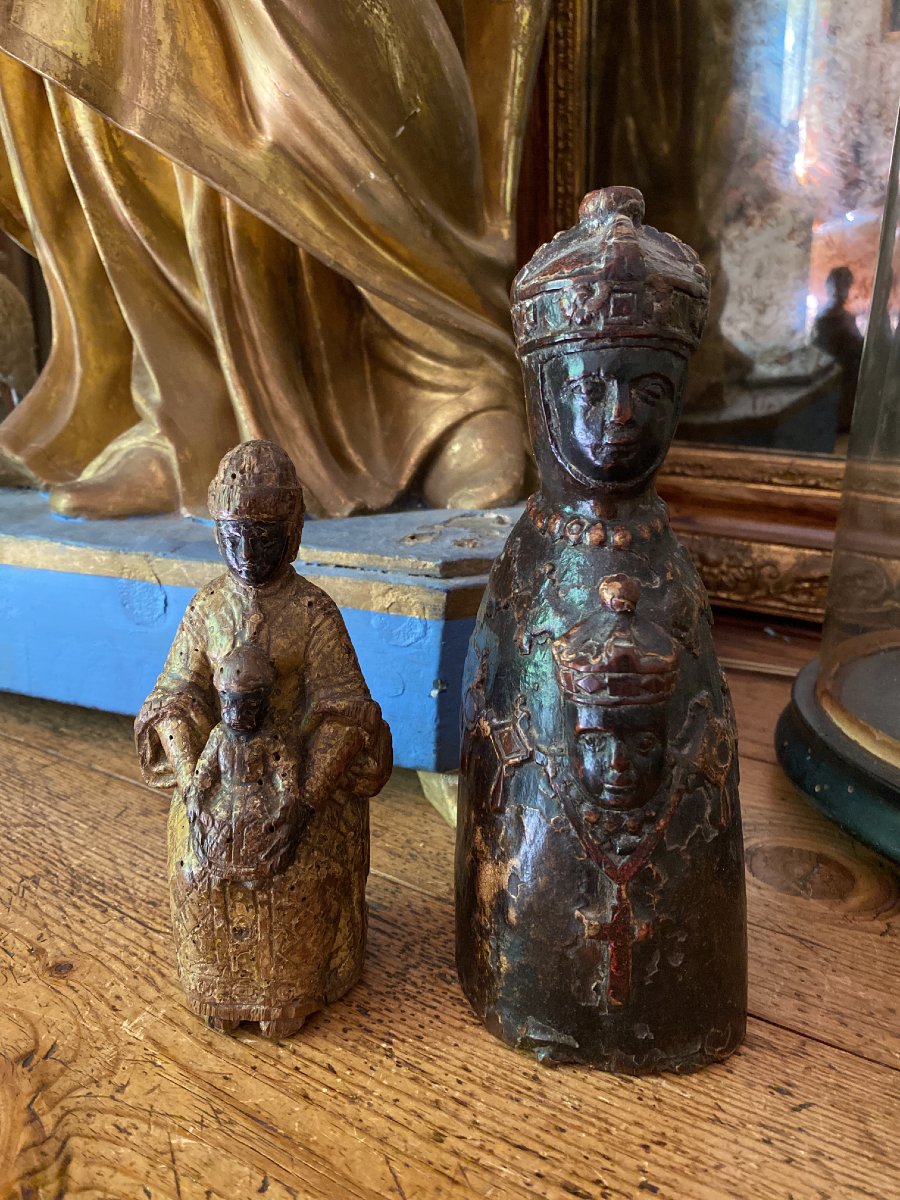 Statuaire - Vierge Noire du Puy-en-Velay, Vierge en Majesté - Haute Époque - Art Populaire-photo-3
