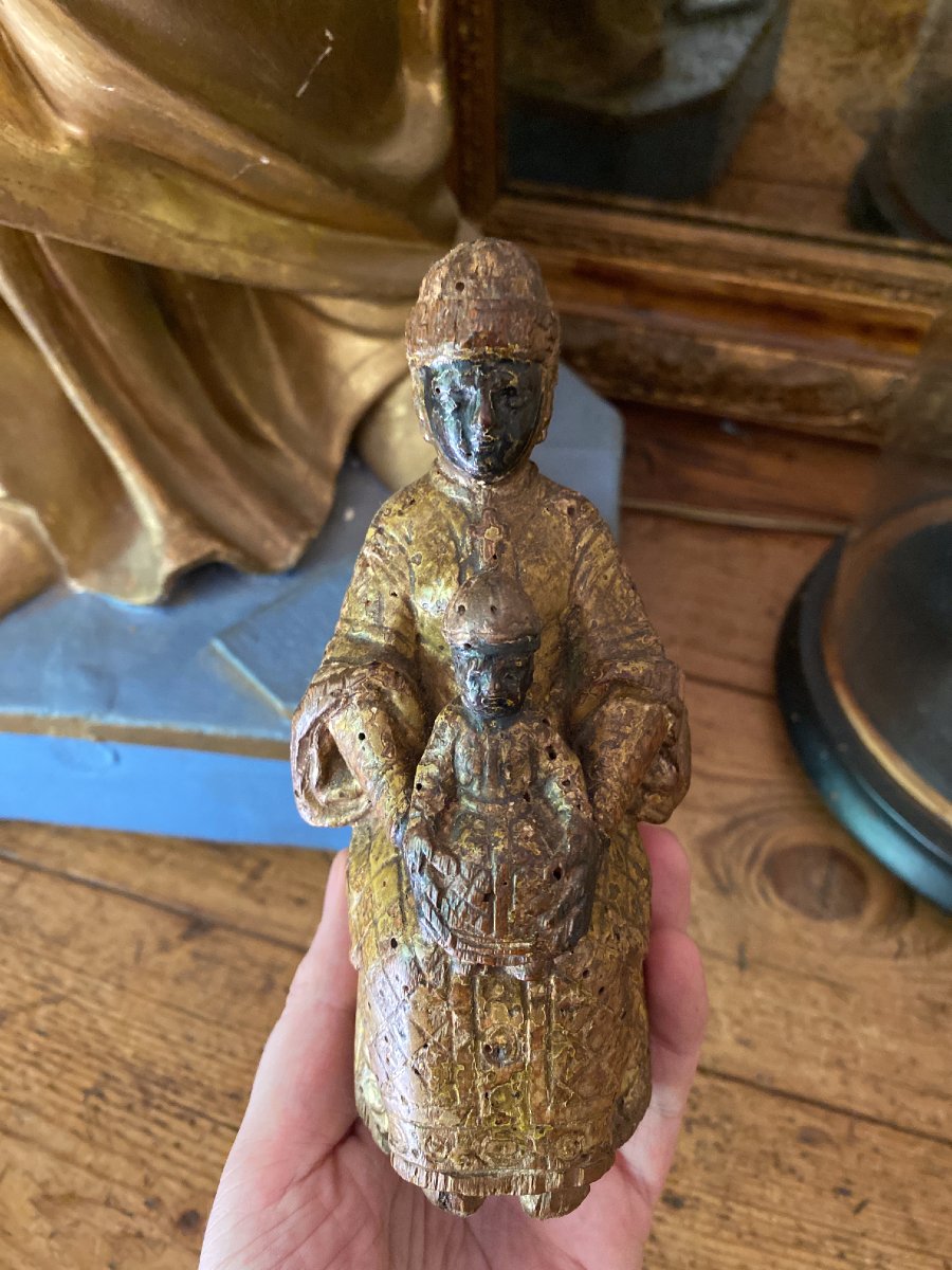 Statuaire - Vierge Noire du Puy-en-Velay, Vierge en Majesté - Haute Époque - Art Populaire-photo-7