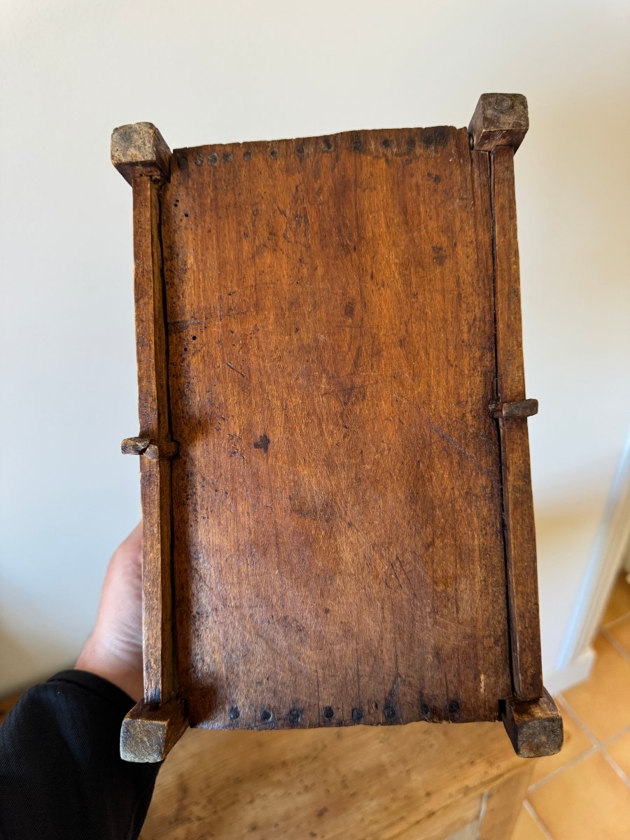Musée – Exceptionnel petit panier en bois sculpté au couteau et ajouré – Art populaire - Panier-photo-5