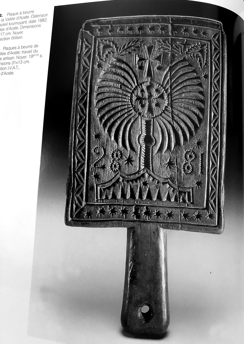 Museum - Butter Stamp – Carved Butter Plate – Folk Art – Monstrance-photo-2