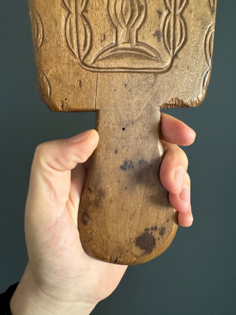 Museum - Butter Stamp – Carved Butter Plate – Folk Art – Monstrance-photo-1